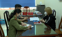 Các đối tượng bị triệu tập tại cơ quan công an.