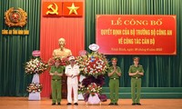 Lễ công bố quyết định bổ nhiệm Phó giám đốc Công an tỉnh Ninh Bình Tống Như Sơn.