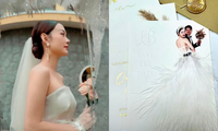 Một khách mời hé lộ thiệp cưới của Minh Hằng, thấy được cả &quot;dung nhan&quot; của chú rể?
