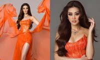 Cận cảnh bộ váy dạ hội Hừng Đông của Hoa hậu Khánh Vân tại Bán kết Miss Universe