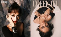 Hoa hậu Tiểu Vy trang điểm cực khác lạ, cầm rắn làm đạo cụ trên bìa tạp chí L’OFFICIEL