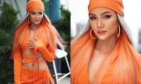 Hoa hậu H’Hen Niê khiến fan “đứng hình” với set đồ gam màu chói mắt, thiết kế cực hiểm hóc