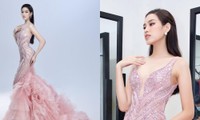 Chỉnh sửa lại váy dạ hội, Hoa hậu Đỗ Thị Hà chỉ mất 15 phút để học bước catwalk mới