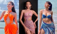 Thùy Tiên gây ấn tượng ở Miss Grand International 2021 với những thiết kế cắt xẻ hiểm hóc
