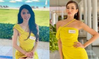 Mặc lại váy từng cho Hoa hậu Trung Quốc mượn, Hoa hậu Đỗ Thị Hà &quot;chặt đẹp&quot; đối thủ