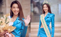 Hoa hậu Thùy Tiên hoàn thành cách ly, xuất hiện rạng rỡ với vương miện Miss Grand