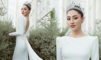 Hoa hậu Lương Thùy Linh có tin vui khi xuất hiện lộng lẫy với váy cưới hơn 130 triệu đồng?