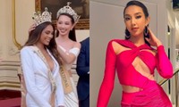 Khởi động hành trình Latin tour, Hoa hậu Thùy Tiên quay về với trang phục cắt xẻ hiểm hóc