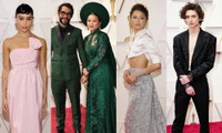 Oscar 2022: Công chúa Disney gốc Việt Kelly Marie Trần gây bất ngờ với áo dài trên thảm đỏ