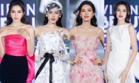 Hoa hậu Đỗ Thị Hà chăm biến hóa phong cách: Quyến rũ nhất là bộ váy &quot;nàng tiên hoa&quot;!