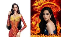Khoe váy dạ hội cho Chung khảo Miss World Vietnam, Nam Em sẽ &quot;tái sinh&quot; như phượng hoàng lửa?