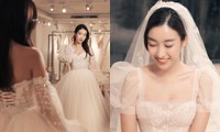 Hoa hậu Đỗ Mỹ Linh bất ngờ đi thử váy cưới, phải chăng sắp có tin vui?