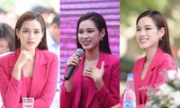 Hoa hậu Đỗ Thị Hà rạng rỡ chia sẻ kinh nghiệm giúp cô vượt qua áp lực thời học sinh