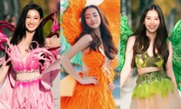 Dàn Hoa - Á hậu cùng Top 38 Miss World Vietnam khoe sắc vóc rực rỡ với đôi cánh thiên thần