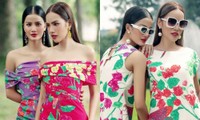 Top 5 Miss Universe Việt Nam Hương Ly và Hoàng Phương gợi ý trang phục “biến hóa” từ khăn lụa