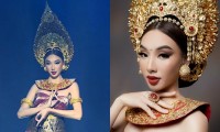 Hoa hậu Thùy Tiên đẹp mãn nhãn như nữ thần trong trang phục truyền thống của Bali