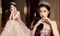 Á hậu Phương Nhi tung bộ ảnh mới, đội vương miện mặc váy hồng xinh như công chúa Disney