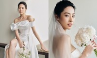 Hoa hậu Lương Thùy Linh tung ảnh váy cưới đẹp như nữ thần, chuẩn bị lên xe hoa?