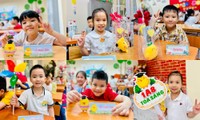 Thầy cô trường tiểu học Phan Đình Giót tổ chức lễ đón các bé &quot;gà con&quot; lớp 1 vui tưng bừng