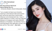 Á hậu Phương Nhi xuất hiện trên fanpage của Miss International, nhận tương tác khủng