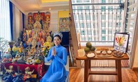 Lễ giỗ tổ sân khấu đặc biệt: Hoa hậu Khánh Vân, Jun Phạm và dàn sao Việt cúng tổ tại nhà