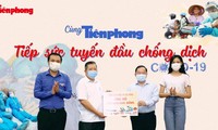 Các nhà hảo tâm, Hoa hậu Đỗ Thị Hà cùng Tiền Phong tiếp sức tuyến đầu chống dịch COVID-19