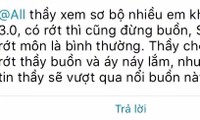 Thầy giáo an ủi &quot;học ĐH rớt môn là bình thường&quot;, sinh viên đọc hết tin nhắn nhận ra là &quot;một cú lừa&quot;