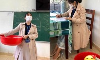 Khi cô giáo bắt trend &quot;Anti Backpack Day&quot;: Đem chậu đi dạy học khiến học sinh cười ngất