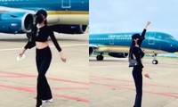 Cô gái khiến dân mạng phẫn nộ khi quay clip nhảy múa ở sân đỗ lúc máy bay đang di chuyển