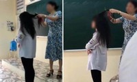 Tranh cãi gay gắt xoay quanh clip cô giáo cầm kéo cắt tóc học sinh ngay trên bục giảng