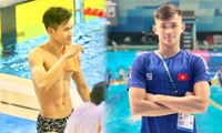 Loạt ảnh 6 múi cực chất của Thanh Bảo - &quot;kình ngư&quot; lập kỷ lục bơi lội ở SEA Games 32