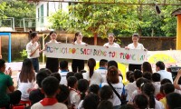 Dự án Nhân ái của Hoa Hậu Việt Nam 2020 đưa sách tới các em nhỏ trường Tiểu học Bù Cà Mau