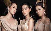 Hoa hậu Đỗ Thị Hà cùng 2 Á hậu khoe thần thái ngút ngàn trong ảnh hậu trường BST Nữ thần