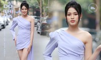 Hình ảnh mới nhất của Hoa hậu Đỗ Thị Hà: Kiểu váy tinh tế khoe trọn đôi chân “thương hiệu” 1m11
