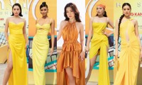 Đỗ Mỹ Linh, Tiểu Vy, Kỳ Duyên cùng dàn Hoa, Á hậu đọ sắc rực rỡ trong gam vàng tươi sáng