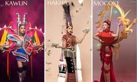 Trang phục dân tộc Hoa hậu Hoàn vũ Myanmar 2020 gây sốt, có bộ bắt chước Việt Nam?
