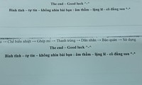 Đọc lời nhắn nhủ của giáo viên trên tờ đề kiểm tra, teen giật mình quay lại nhìn phía sau
