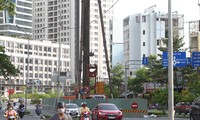 Dự án sửa chữa đường Nguyễn Hữu Cảnh đang chậm tiến độ.