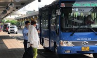Xe buýt chính thức được đón khách tại ga quốc nội sân bay Tân Sơn Nhất 