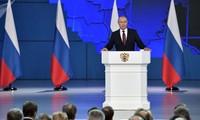 Ông Putin trình bày thông điệp liên bang ngày 15/1. Ảnh: Sputnik