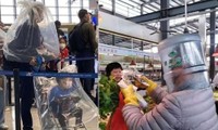 Người Trung Quốc đội chai nhựa, bọc túi nilon để tránh lây virus corona