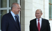 Tổng thống Nga Putin và Tổng thống Thổ Nhĩ Kỳ Erdogan. Ảnh: Twitter