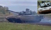 Chiếc xe tăng nghi là T-14 Armata được phát hiện tại Luhansk. Ảnh: Military Watch.