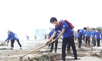 Bãi biển Đà Nẵng ngập rác sau mưa ngập lịch sử, ngàn thanh niên chung tay dọn dẹp