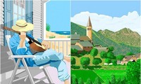 Cụ bà 91 tuổi vẽ tranh vạn người mê: Chỉ bằng ứng dụng Microsoft Paint nhưng đẹp ngỡ ngàng
