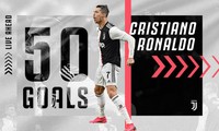 Cristiano Ronaldo cán mốc 50 bàn cho Juventus.