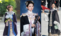 Mùa tốt nghiệp, Gen Z xứ Trung &quot;xuyên không&quot; trong lễ phục kết hợp Hán phục