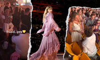 Những màn cầu hôn bất ngờ tại concert Taylor Swift: Nữ chính rơi nước mắt, Swifties hạnh phúc lây
