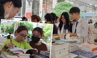 Giới trẻ Hà Nội hào hứng &quot;săn sách&quot; theo cân, có bạn vượt 20km đến tham gia hội sách