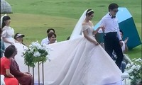 Ngắm Vân Trang mặc váy cưới xinh như công chúa trong hôn lễ cuối phim &quot;Thương Ngày Nắng Về&quot;